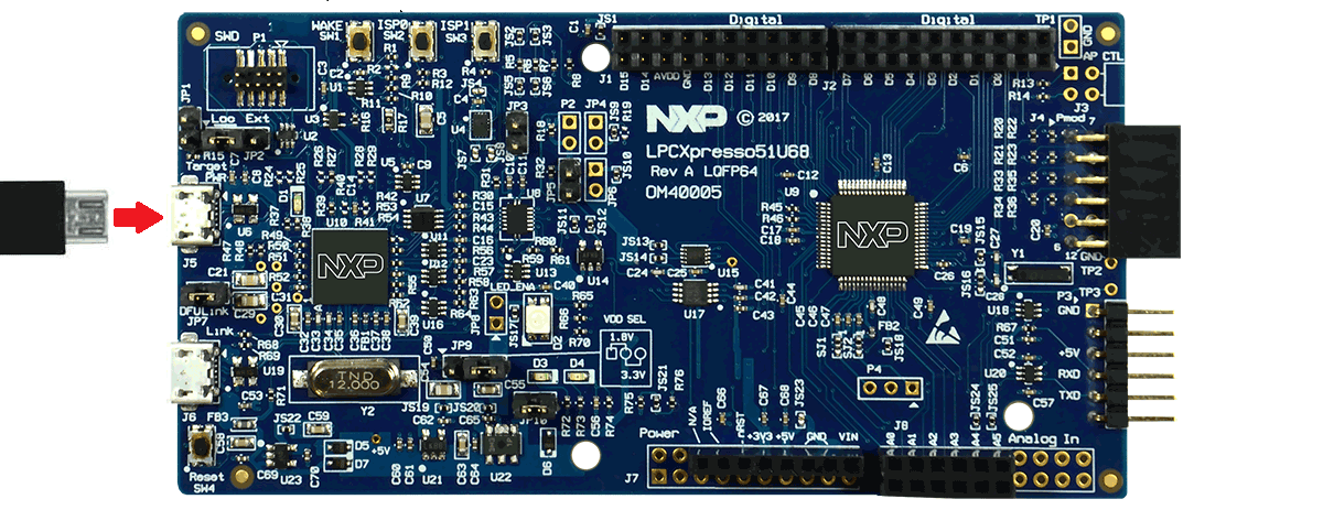 OM40005 LPCXpresso51U68 Development Board