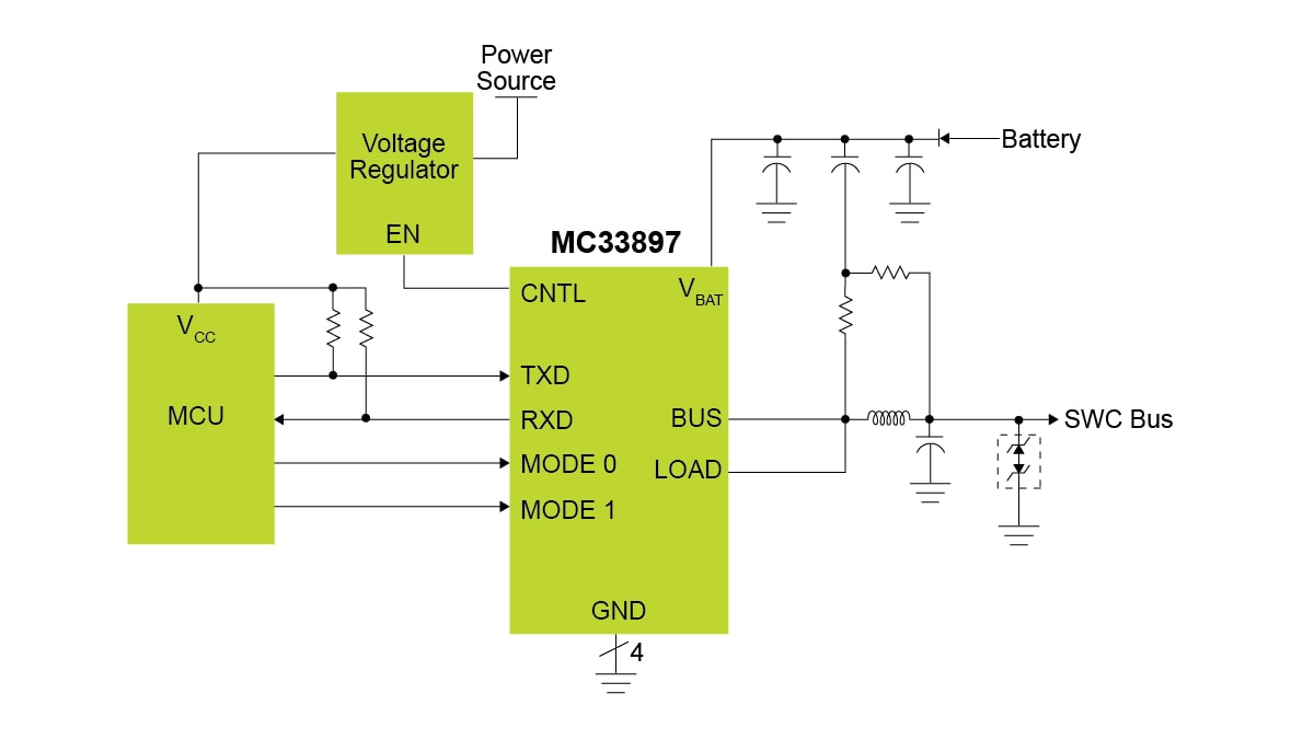 MC33897 Application Block Diagram
