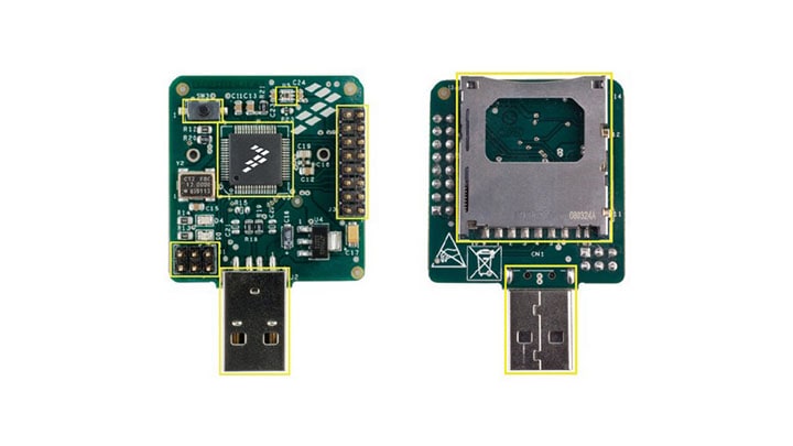 Flexis JM board with SD Card drivers and USB connectivity