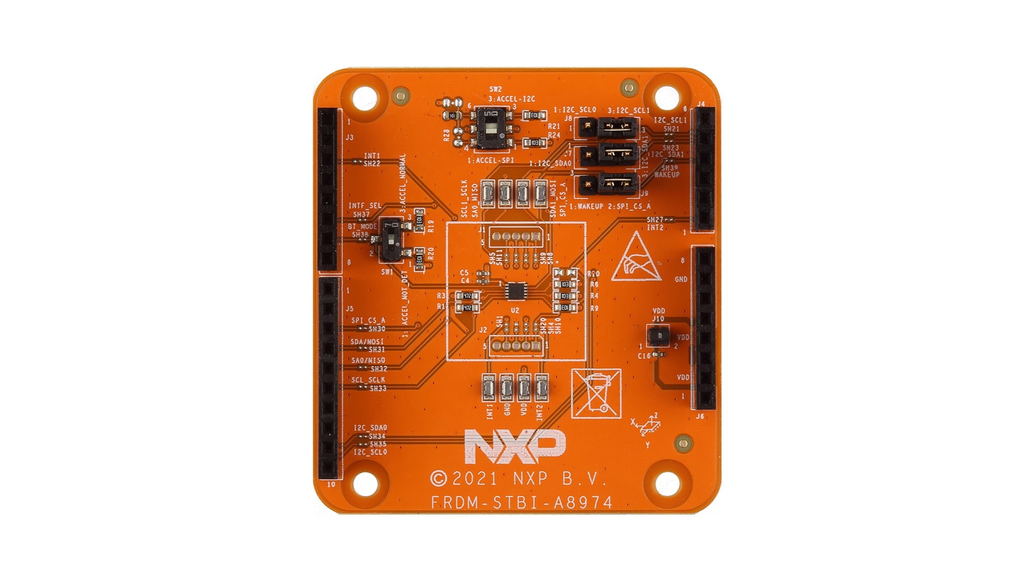 Board for FXLS8974CF 3-Axis IoT Accelerometer