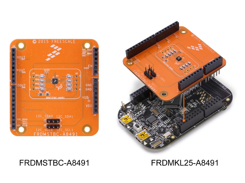 FRDMSTBC-A8491 Sensor Shield Development Board and FRDMKL25-A8491 Demonstration Kit