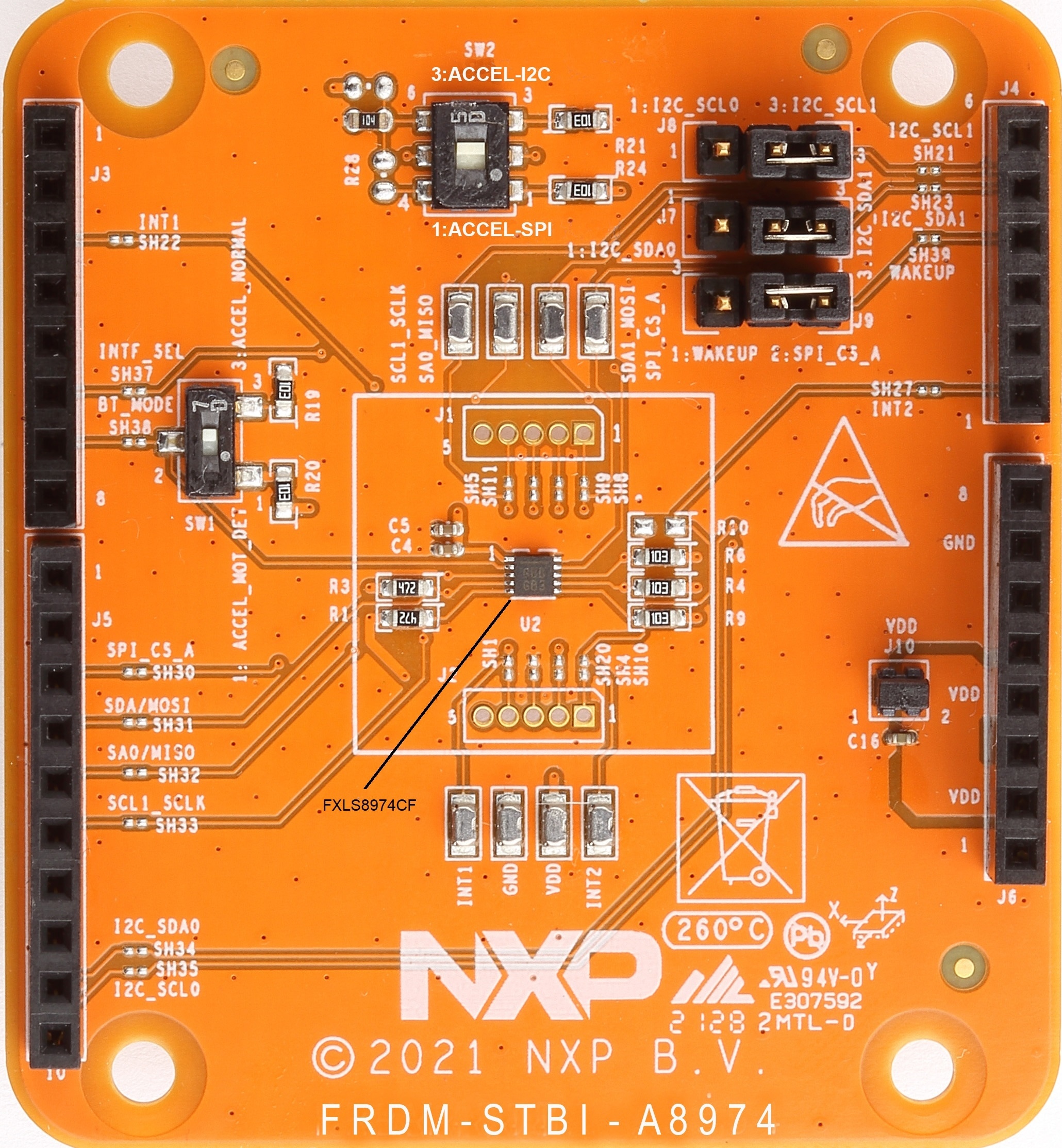 FRDM-K22F-A8974 sensor toolbox development board