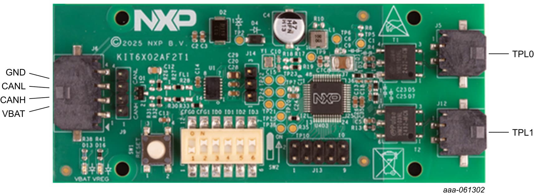 Figure 1. KIT6402AP2T1 connectors