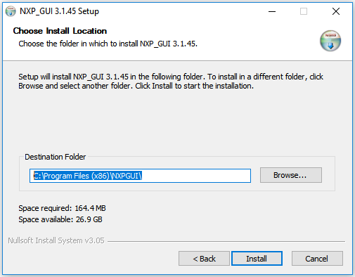 Figure 4. Choose the folder to install