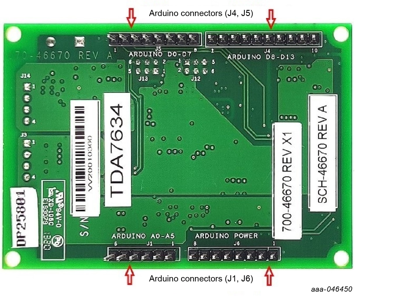 Overview of the PCA9846PW-ARD board