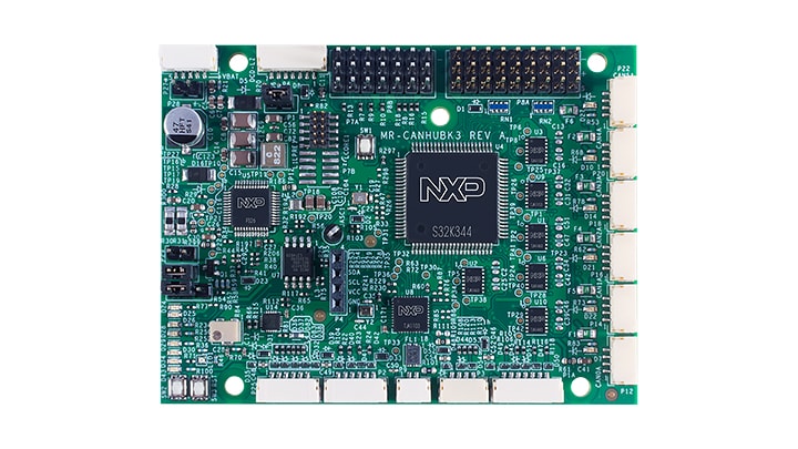 S32K344 Evaluation Board for Mobile Robotics incorporating 100BaseT1 and six CAN-FD