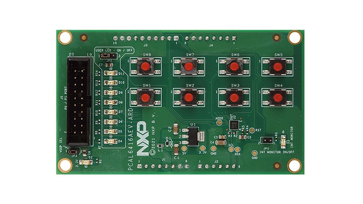 PCAL6416A 16-bit GPIO Arduino<sup>&#174;</sup> Shield Evaluation Board