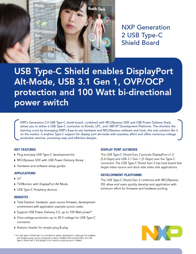 NXP Generation 2 USB Type-C Shield Board Link
