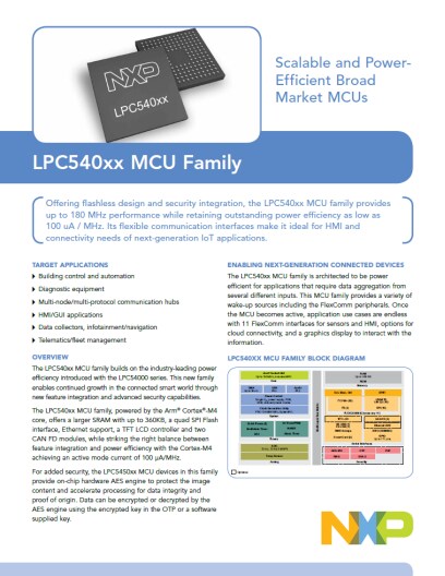 LPC540xx MCU Family