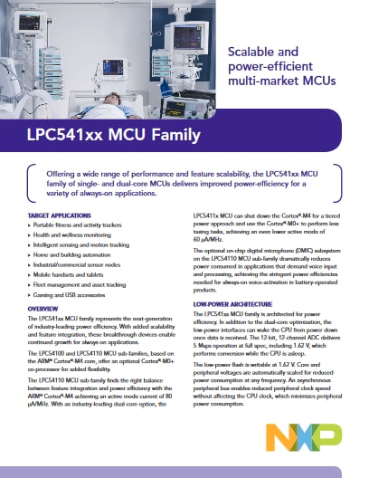 LPC541xx MCU Family
