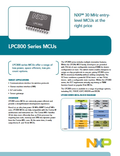 LPC800 Series MCUs