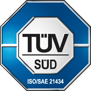 Certified by TÜV for ISO/SAE 21434