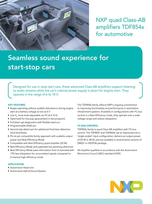 Car Audio Amplifiers | NXP Semiconductors