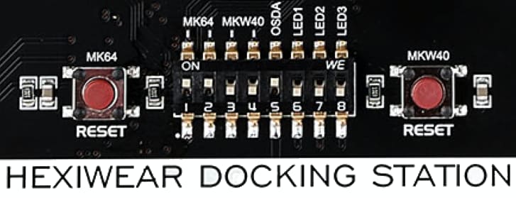 Figure 31. Docking Station Jumper Switch configuration to debug K64F