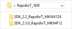 Figure 8.   Rapid IoT target specific SDKs
