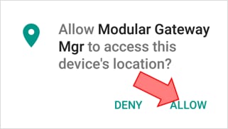 Figure 52. Authorize device’s location access 