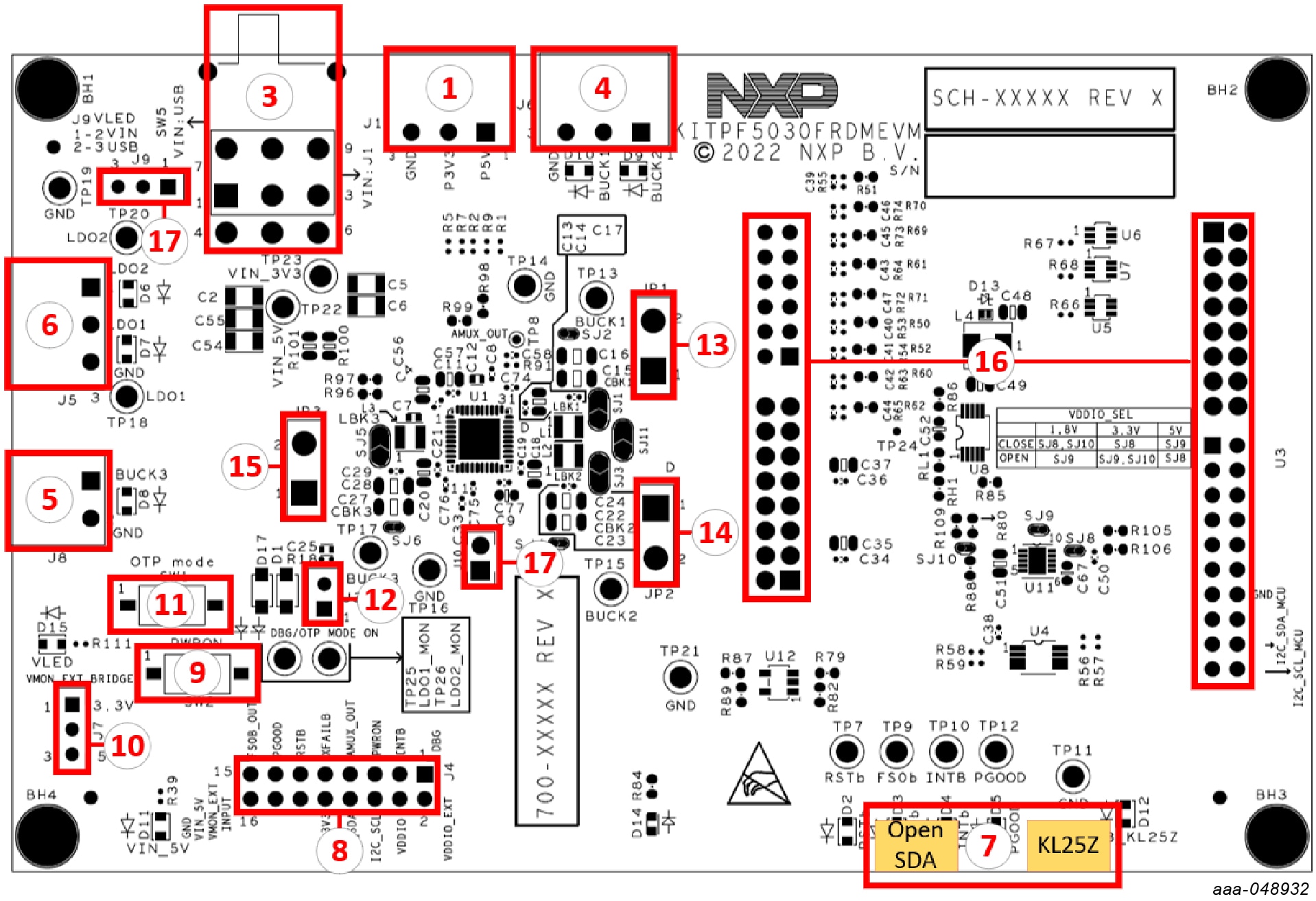 KITPF5030FRDMEVM Board Components