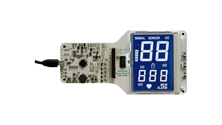PCF8553 LCD demo board