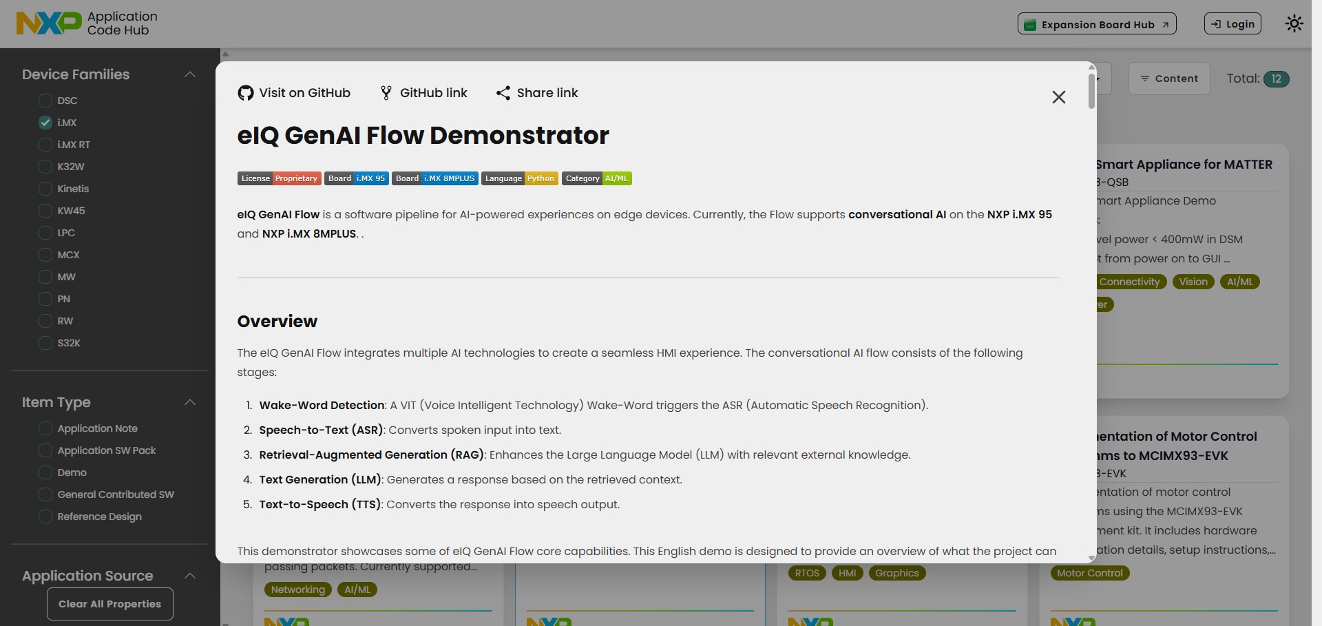Figure 4. eiQ GenAI Flow Demonstrator