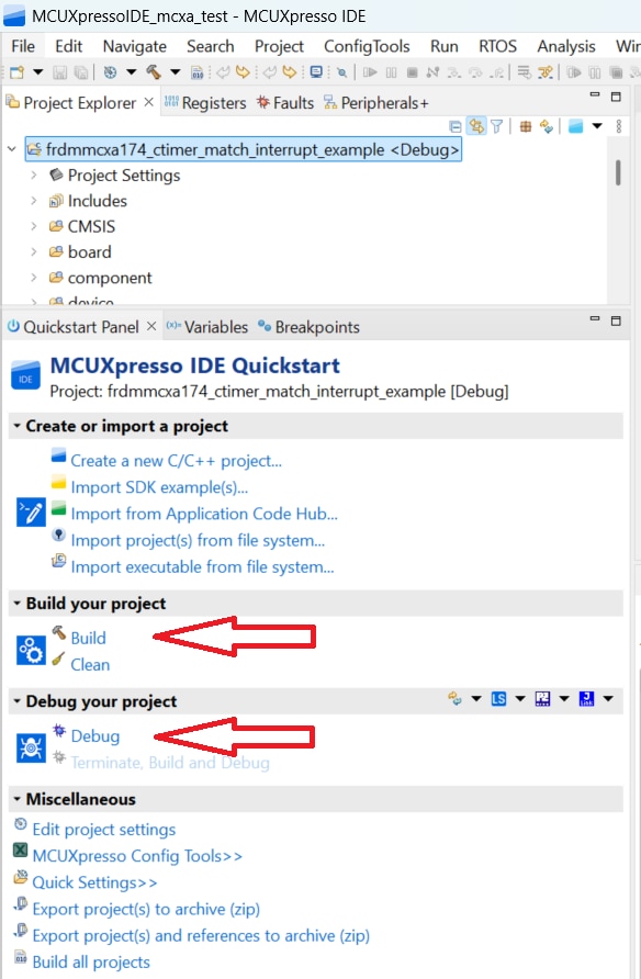 Clone an Example Project from MCUXpresso IDE -step 3