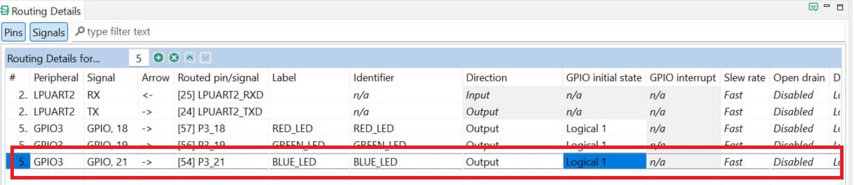 Use MCUXpresso IDE Pins Tools - step 3