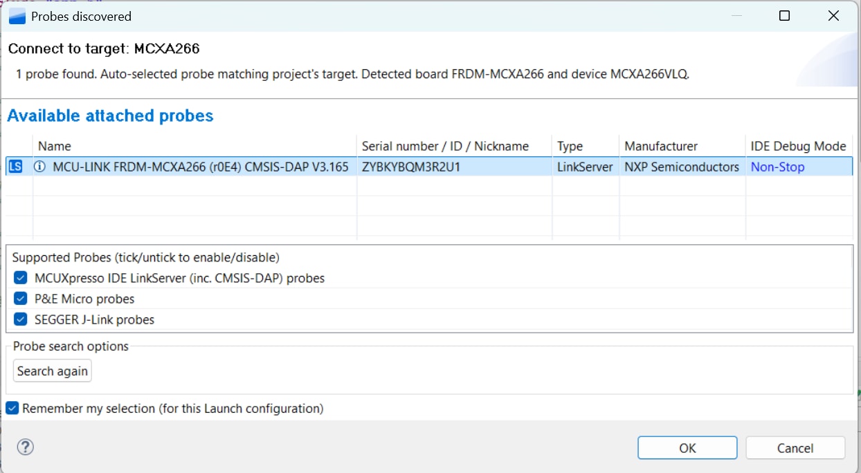 Build and flash application using MCUXpresso IDE - step 9