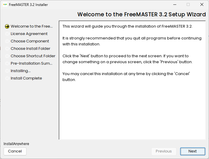 Install Welcome