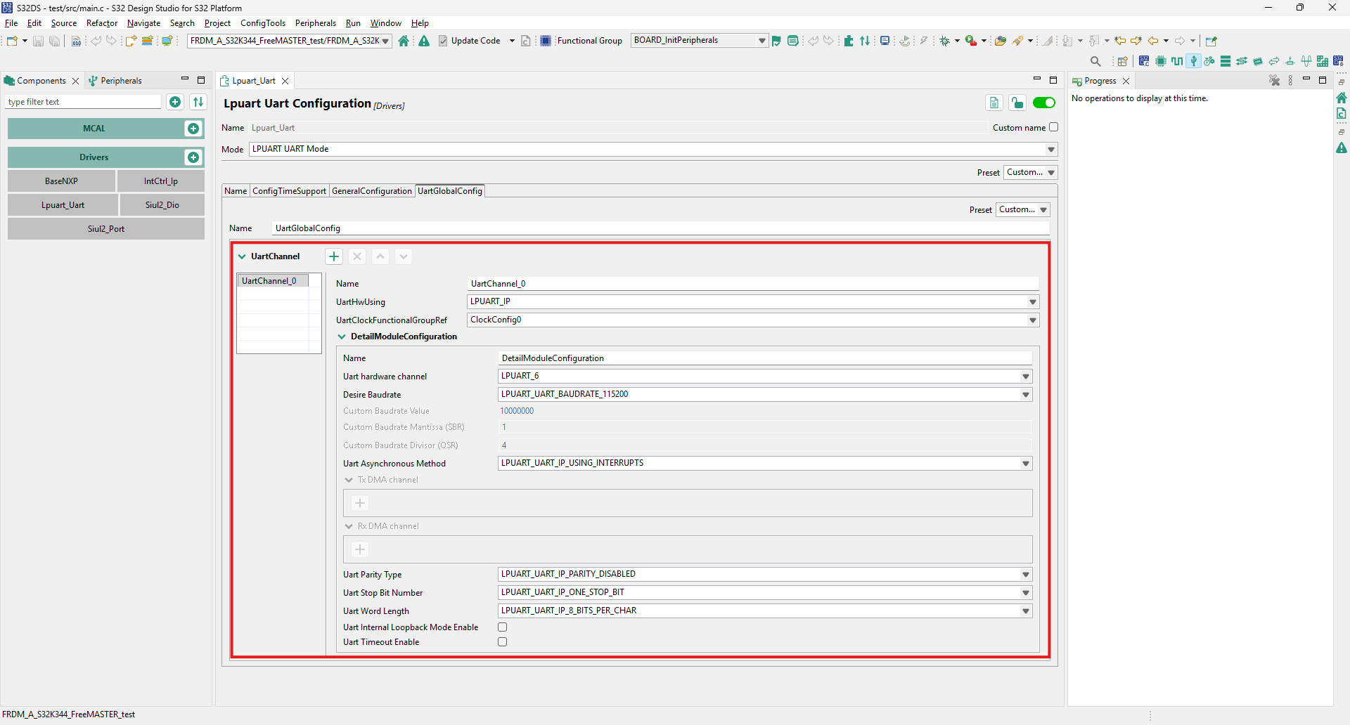 UART Configure