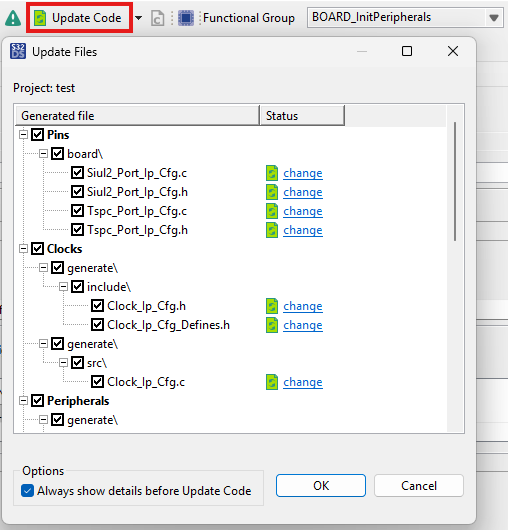 UART Update Code