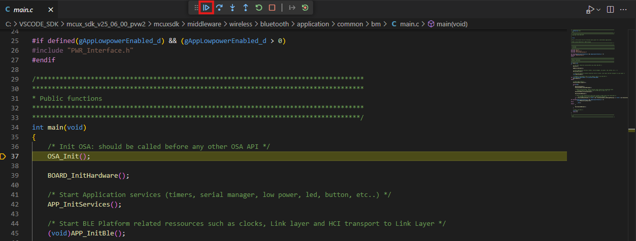 Build and flash application using MCUXpresso IDE - step 13