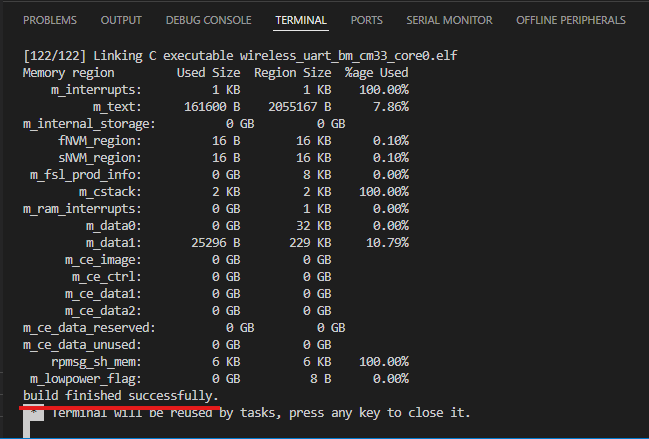 Build and flash application using MCUXpresso IDE - step 8
