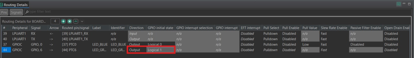 Use the pins tools to modify the LED routed pin - step 4