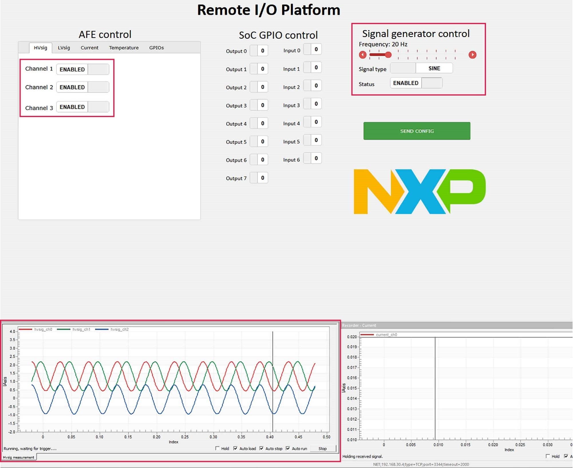 Figure 13. FreeMASTER Signal Recorder
