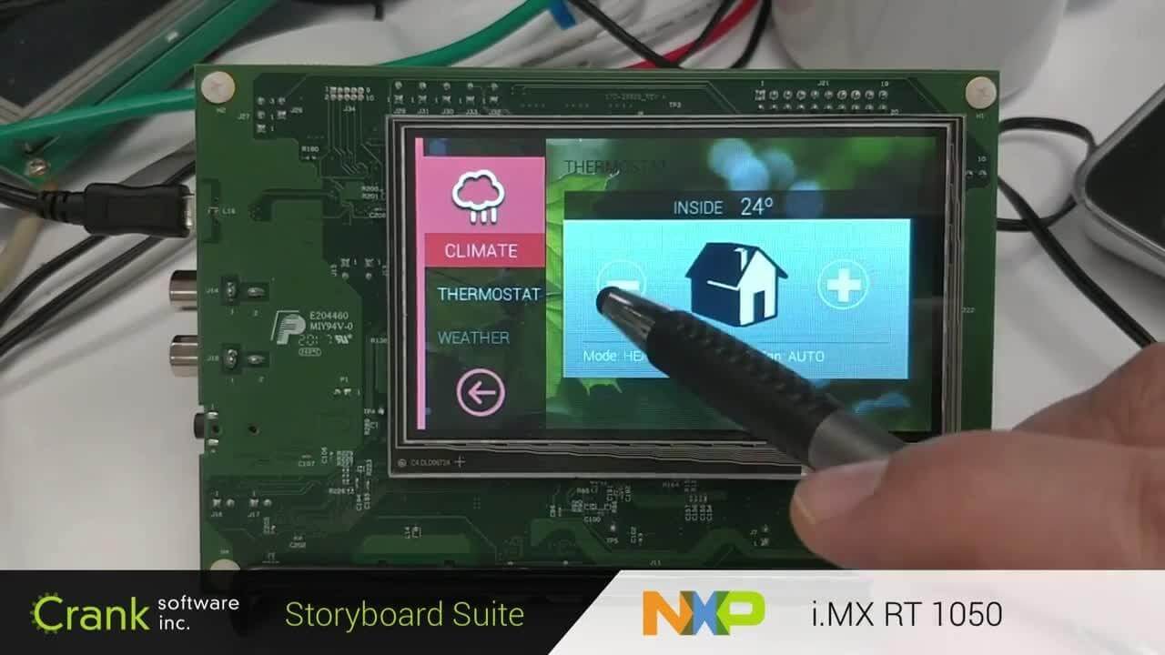 i.MX RT1050 EVK with Storyboard Suite Demo Applications
